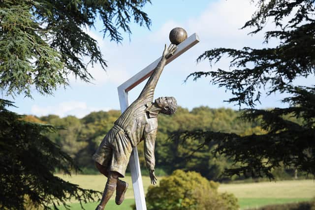 The Arthur Wharton Statue is unveiled at St George's Park... (Photo by Laurence Griffiths/Getty Images)