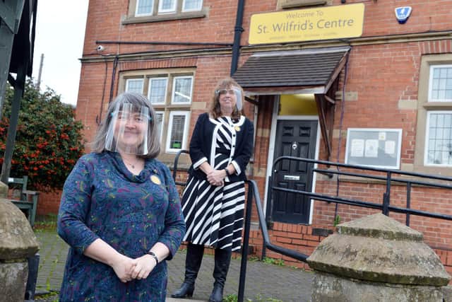 St Wilfrid's Centre, on Queens Road, is celebrating its 30th anniversary. Pictured are Louise Finnigan and Ruth Moore.