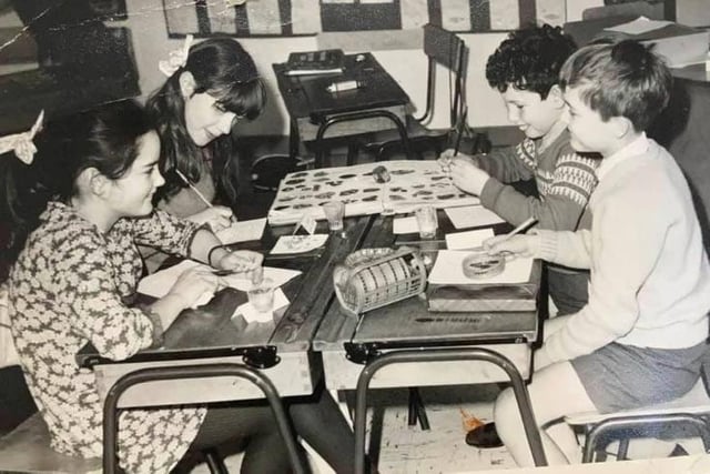 Children at their desks in Cleadon Village School. who do you recognise in this picture? Photo: Viv McFarquhar.