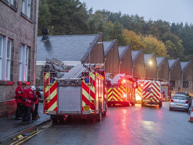 The River Teviot has swelled to dangerous levels.