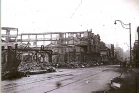 Atkinsons on The Moor after the Blitz hit Sheffield