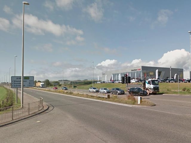 Wellington Road in Aberdeen has seen a 52% reduction in NO2 compared with predicted levels.