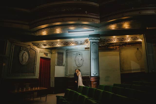 Abbeydale Picture House wedding venue. Photo by S6 Photography.