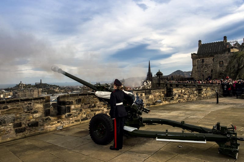 The people of Edinburgh always know what time it is thanks to Edinburgh Castle's One O'Clock Gun's daily reminder. The gun goes off at 1pm every day, with visitors to the ancient castle gathering round to watch the spectacle, which often gives tourists on Princes Street below quite the fright!