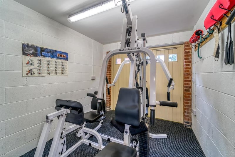 Currently used as a gym but could easily double as an office, this space is accessed from the family room.