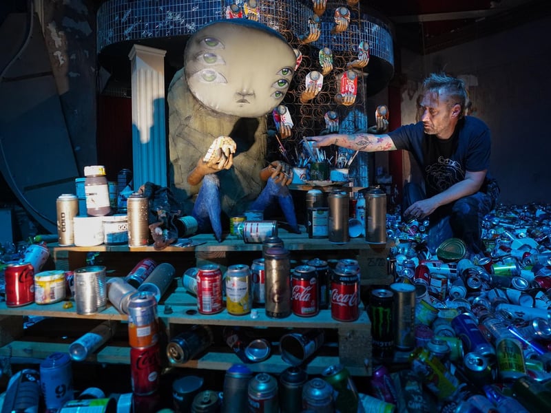 My Dog Sighs' new 'Inside' exhibition in Southsea. Picture: Andrew Matthews/PA Wire