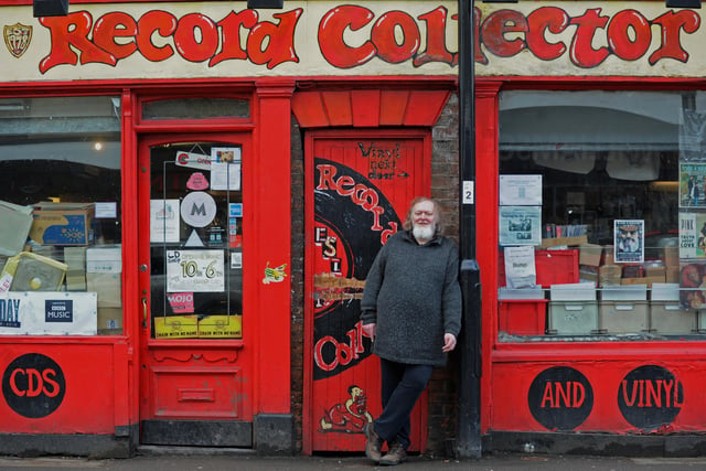 Barry Everard outside his distinctive-looking shop