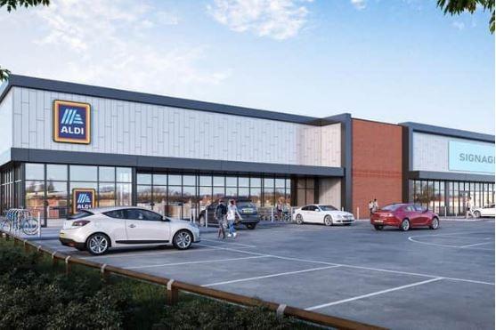 This is an artist's impression of the new store in Portway which used to house the Trident building.
It's set to open in "mid-2024" and will create up to 40 jobs.
