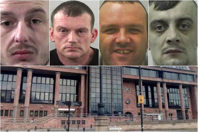Some of the criminals jailed recently at Newcastle Crown Court after committing offences in Northumberland.