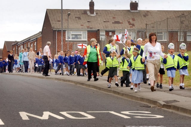 The St Bega's Primary School walking bus was raising money for charity in 2006. Can you remember the worthy cause?