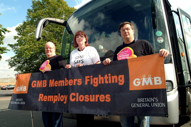 National GMB crusade bus visited Remploy in Botany Avenue, Mansfield,  to protest against closure in 2007.