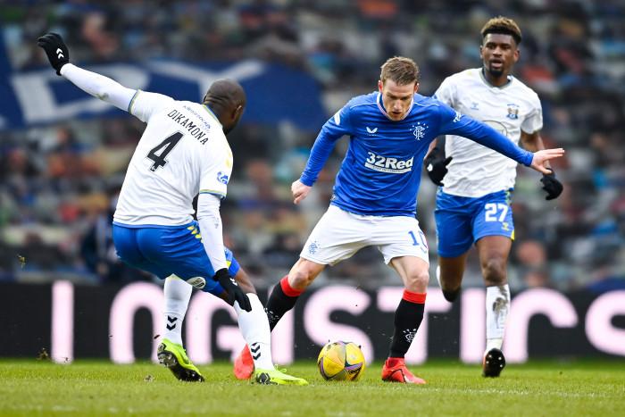 Difficult first half for the Rangers midfield but veteran's control and precision took a calming control of the game in the second half and kept Rangers ticking in the middle.