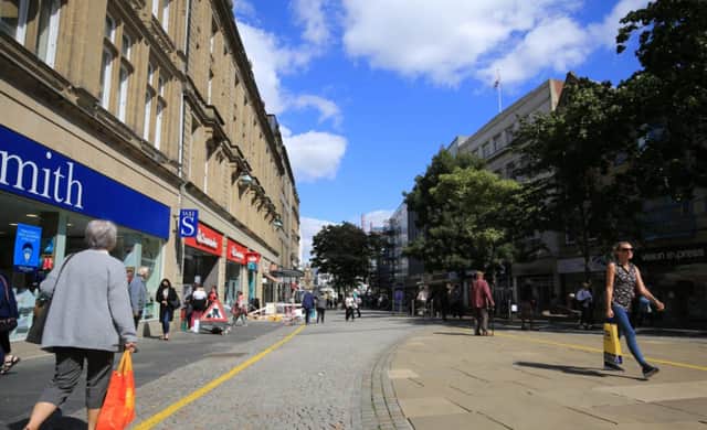Sheffield city centre is quiet as many people work from home