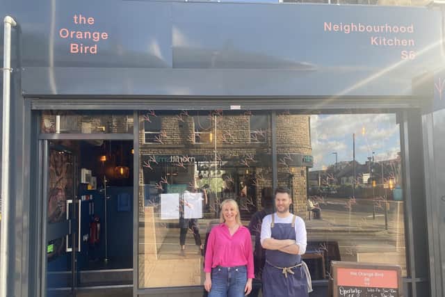 Anne Horner and chef Matthew Duggan-Jones at the Orange Bird in Hillsborough