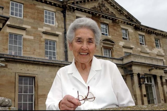 Ellen Bunguard, a volunteer at the Sue Rydar home in Hickelton for 44 years. She was awarded an MBE in 2005.