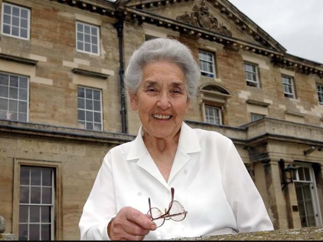 Ellen Bunguard, a volunteer at the Sue Rydar home in Hickelton for 44 years. She was awarded an MBE in 2005.