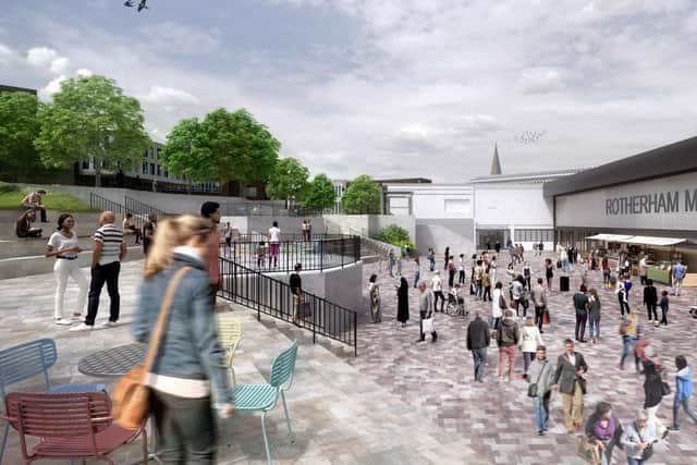 The redevelopment of Rotherham Markets is on hold, whilst the council seeks to fill a funding gap of funding gap of £9.8m.