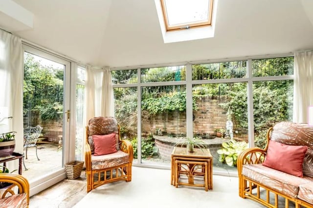 The home comes with the advantage of a light and airy conservatory