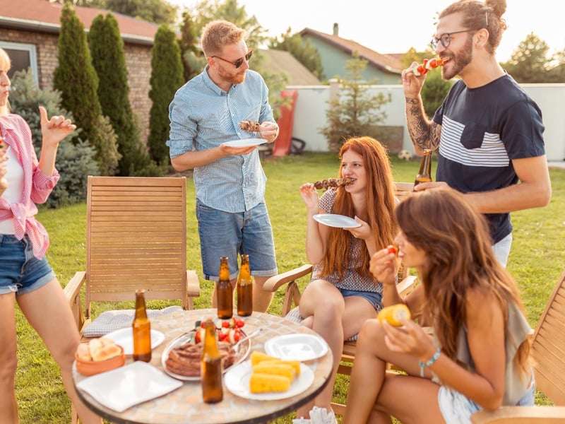 The government hopes limits on numbers at informal outdoor social events - in private gardens, for example - will be removed on 19 July.