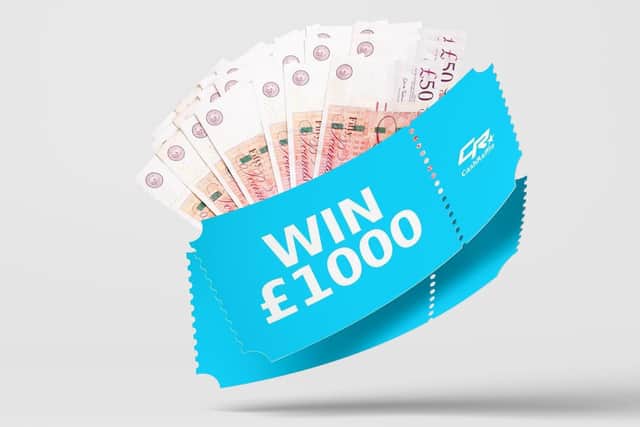 Chance to win £1,000 tax free cash