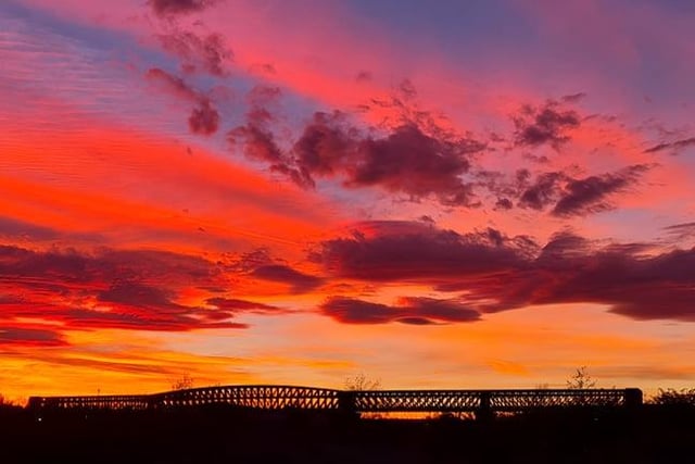 A view over Sunderland's Queen Alexandra Bridge as we say goodbye to Tuesday.
