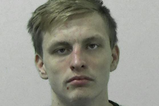 Morrison, 19, of no fixed address, was locked up at South Tyneside Magistrates' Court for eight weeks after admitting causing criminal damage in South Shields on October 8 and harassment at the same address on October 9.