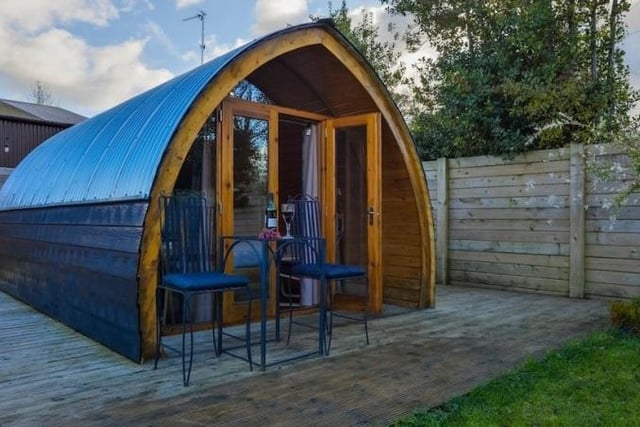 A luxury wooden haven for two with access to a hot tub, nestled on a friendly glamping site in the heart of the Sperrin Mountains.  From £65 per night.