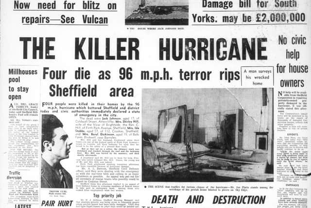 The front page of The Star February 16, 1962 after the hurricane ripped through the city