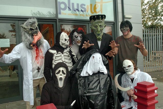 Pictured at Plusnet, Terry Street, Sheffield, where staff were dressed up for Halloween in 2005