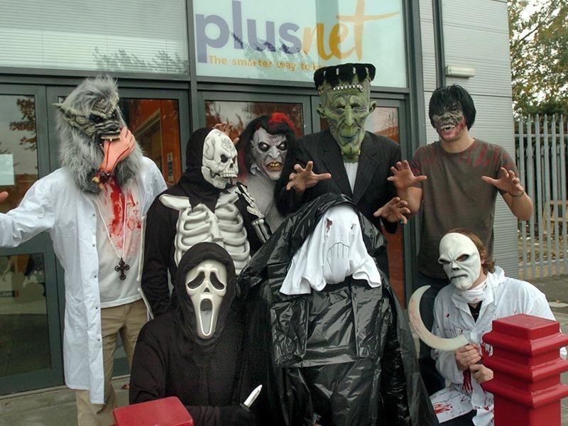 Pictured at Plusnet, Terry Street, Sheffield, where staff were dressed up for Halloween in 2005