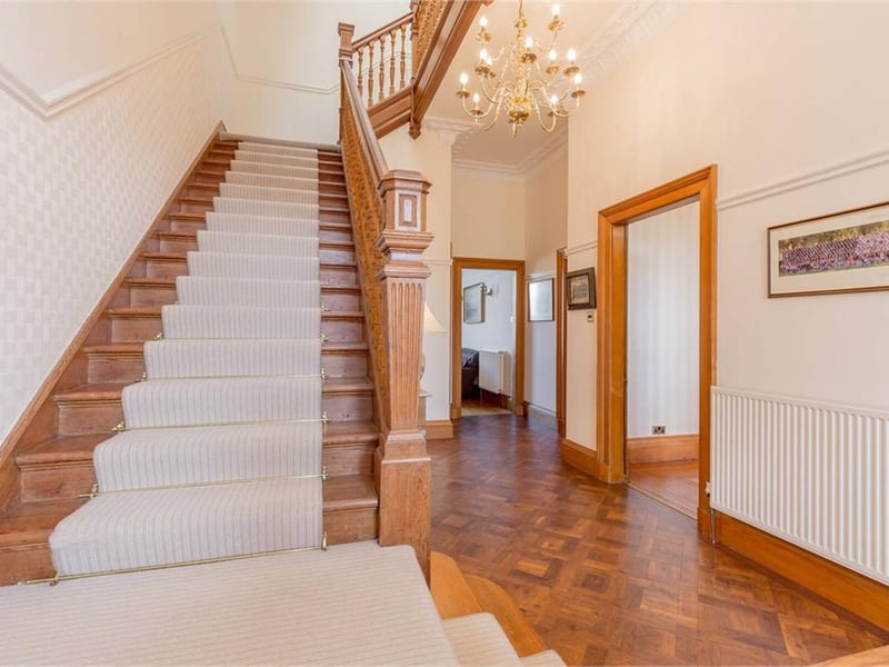 Hall and staircase.