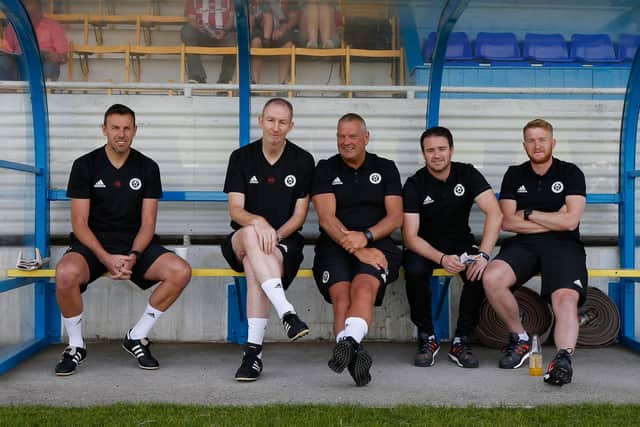 Left to right: Darren Ward, Alan Knill, Paul Mitchell, Mike Allen and Matt Prestridge - Simon Bellis/Sportimage