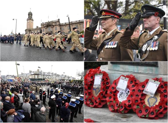 Images taken at South Shields' Remembrance service.