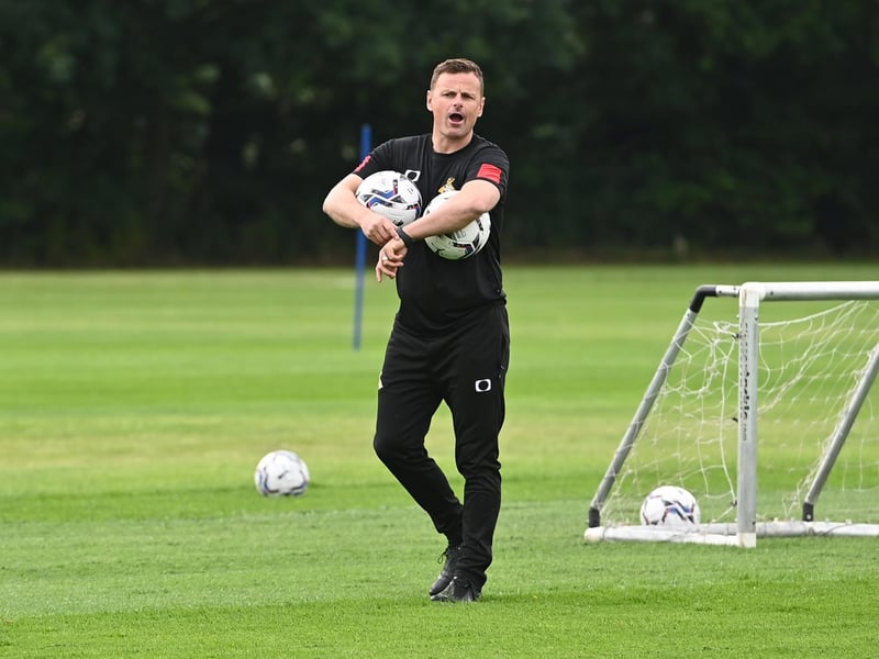 New Rovers boss Richie Wellens puts his players through their paces