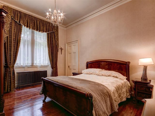 There are five bedrooms over the two levels.