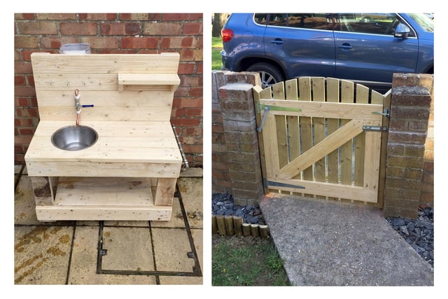 Furlough has been no obstacle for Paul Fox, from Leigh Park, who has come up with these creations with a spot of lockdown DIY while he's away from work.