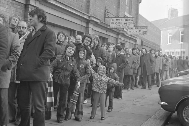 These Sunderland supporters queued for tickets for the FA Cup-tie "derby" against Middlesbrough. Were you among them?
