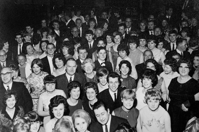 Co-op staff at the dinner dance in the Victoria Ballroom in 1967