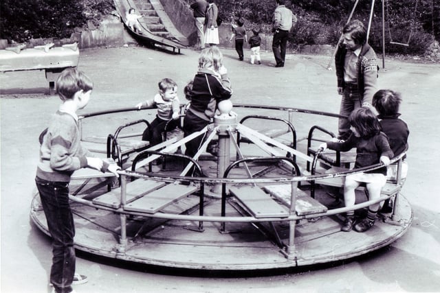 Forge Dam playground,  April 26, 1982