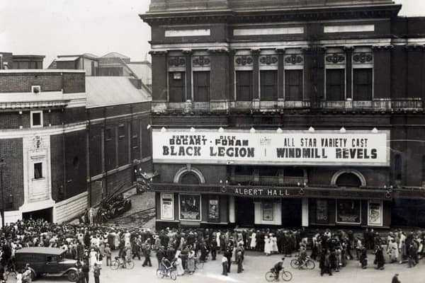 The Albert Hall in Barker's Pool was destroyed by fire in 1937 and is now the site of the former John Lewis store