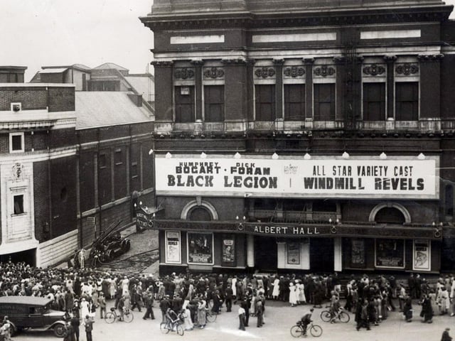 The Albert Hall in Barker's Pool was destroyed by fire in 1937 and is now the site of the former John Lewis store