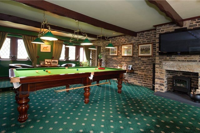 The snooker room.