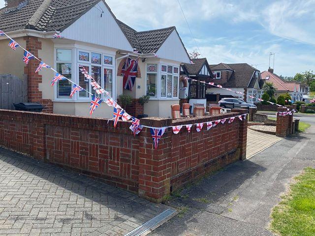 Residents in St John's Avenue, Waterlooville, decorated their homes for VE Day 75