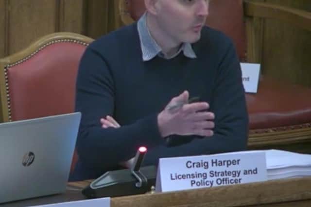 Council officer Craig Harper. Sheffield Council has decided against requiring taxi drivers to have permanent signs on their vehicles despite “huge” safety concerns.