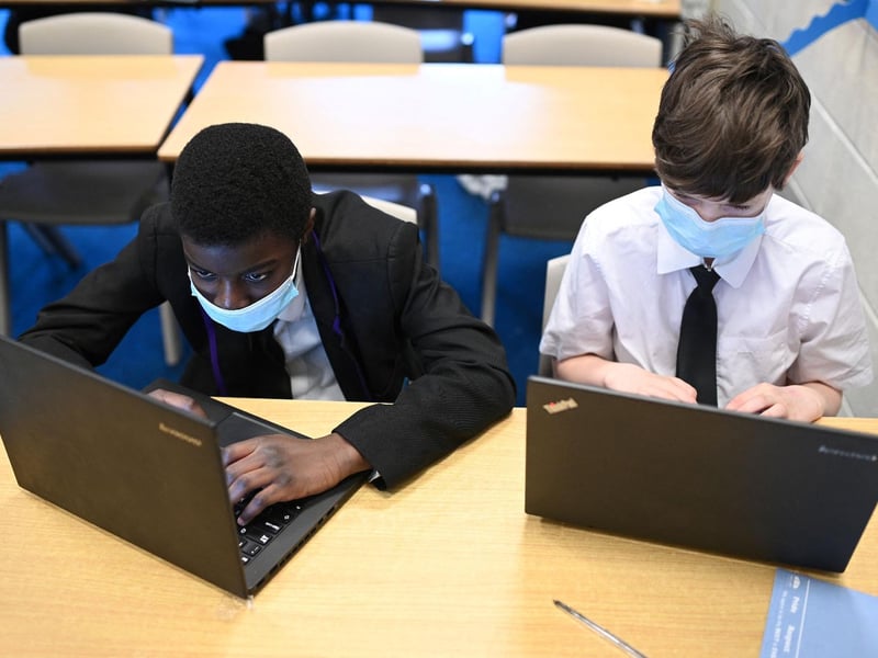 Pupils and teachers also need to continue to wear masks indoors for up to six weeks after they return to classrooms.

School staff in secondary schools need to keep at least one metre away from each other and from pupils while on school grounds.