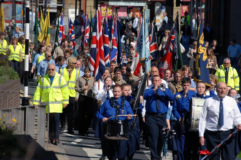 Scouts from South Tyneside marked St George's Day with an annual parade 15 years ago. Remember it?
