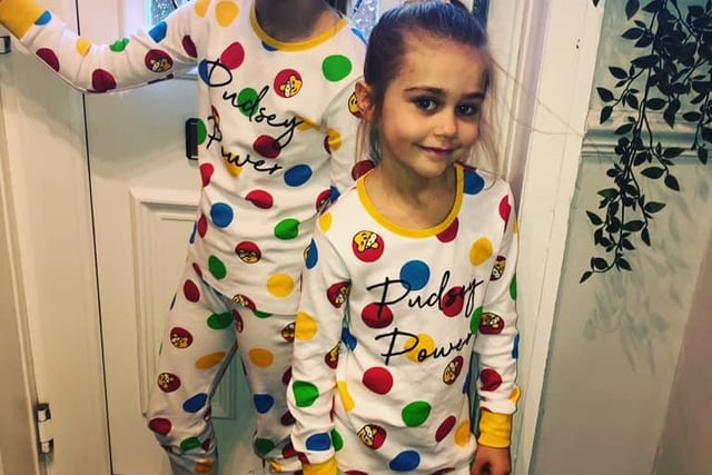 Natalie Chafer shared this photo of her two children, Evie, aged 10 and Olivia, age 7 in matching pyjamas.