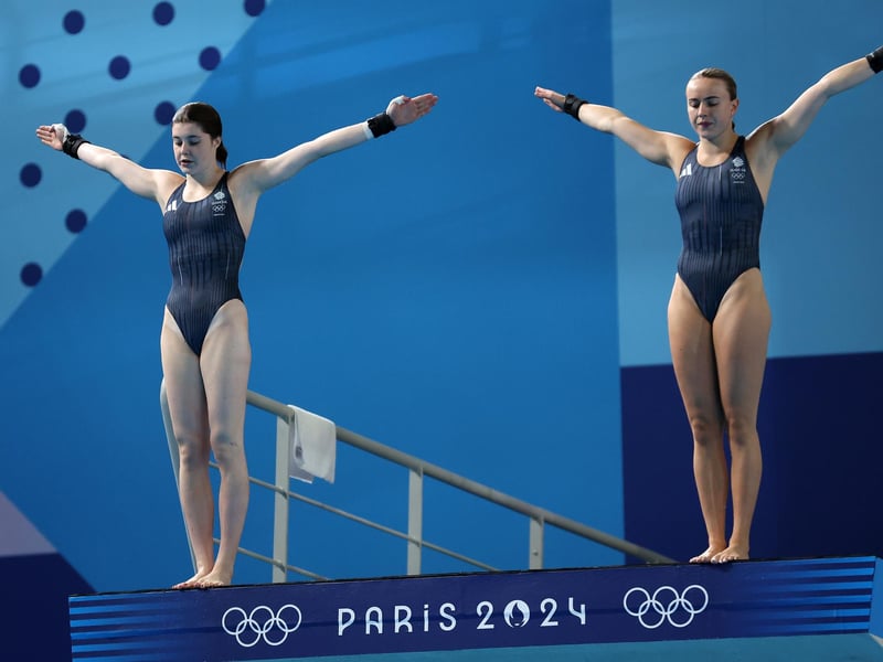 Andrea Spendolini-Sirieix and Huddersfield's Lois Toulson took the bronze medal in the Women's 10m Synchro.