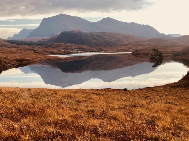 Loch Kernsary located just outside Poolewe, Wester Ross.