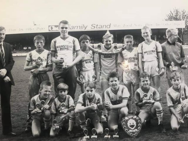 Cup winners pictured at Field Mill.